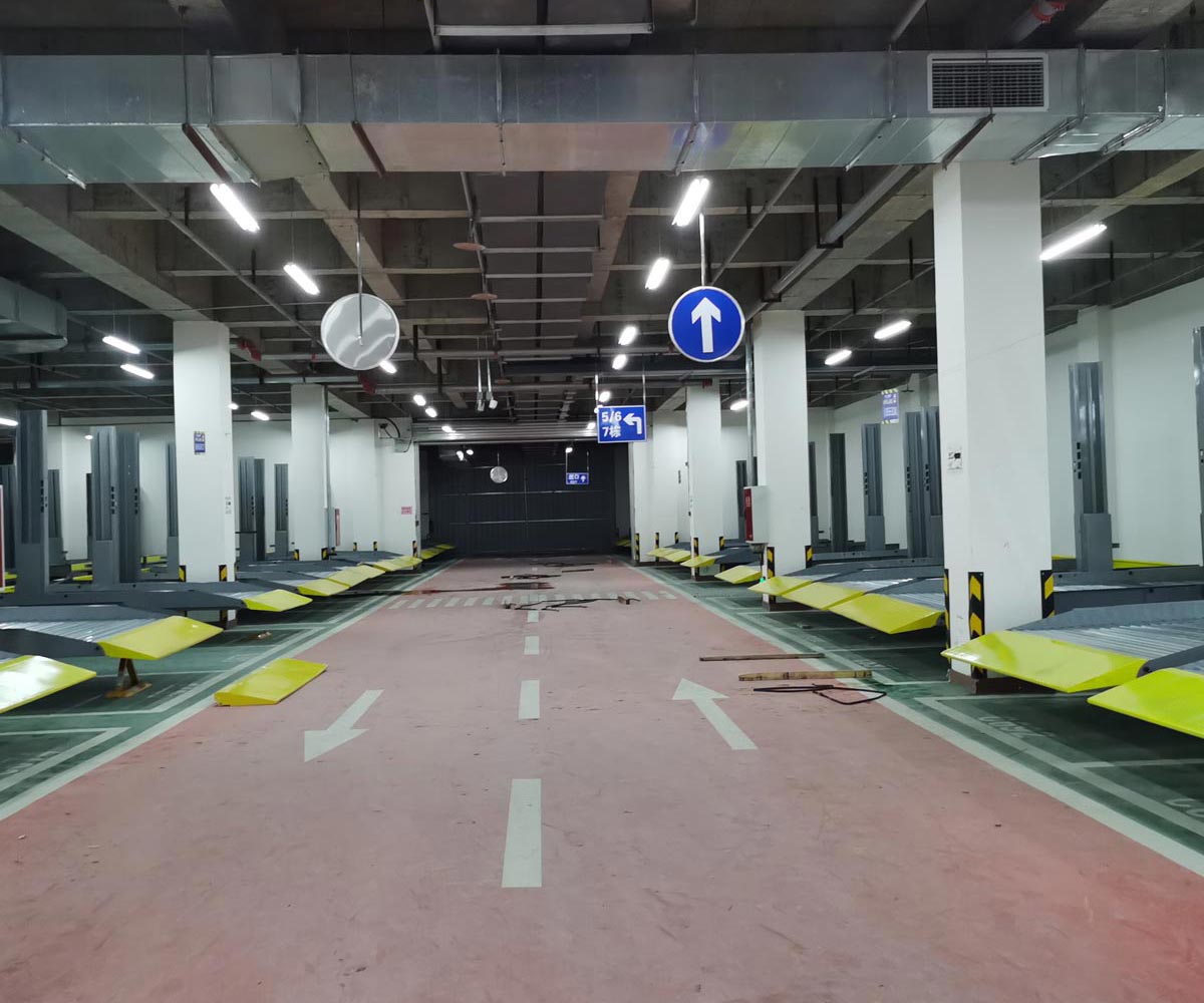 涪陵俯仰立體停車場過驗收