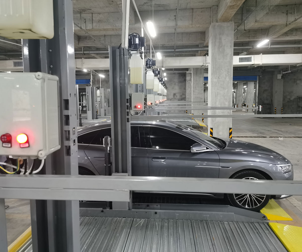 萬州兩層升降橫移機械式停車庫過驗收